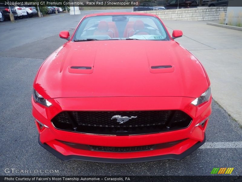 Race Red / Showstopper Red 2020 Ford Mustang GT Premium Convertible