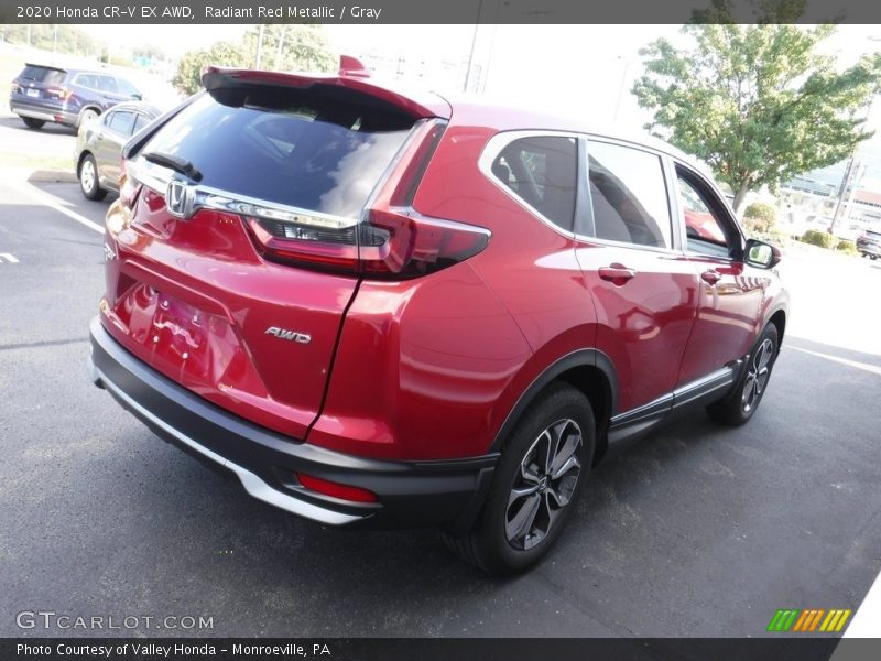 Radiant Red Metallic / Gray 2020 Honda CR-V EX AWD