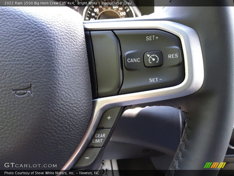 Bright White / Black/Diesel Gray 2022 Ram 1500 Big Horn Crew Cab 4x4