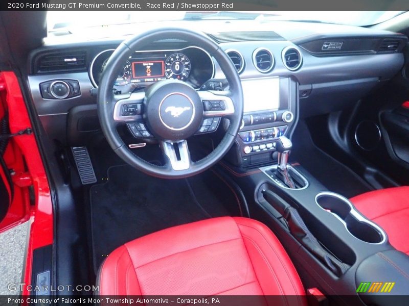 Front Seat of 2020 Mustang GT Premium Convertible