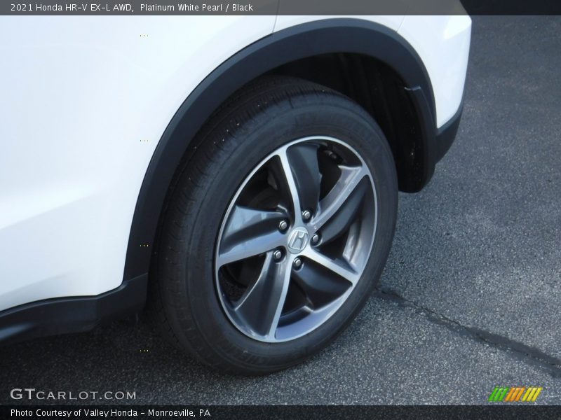 Platinum White Pearl / Black 2021 Honda HR-V EX-L AWD