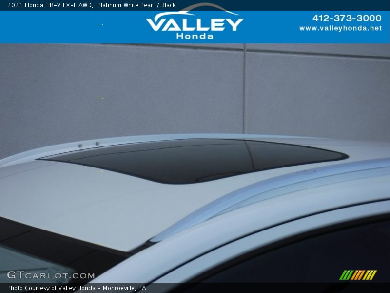 Platinum White Pearl / Black 2021 Honda HR-V EX-L AWD