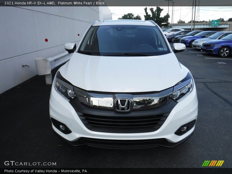 Platinum White Pearl / Black 2021 Honda HR-V EX-L AWD