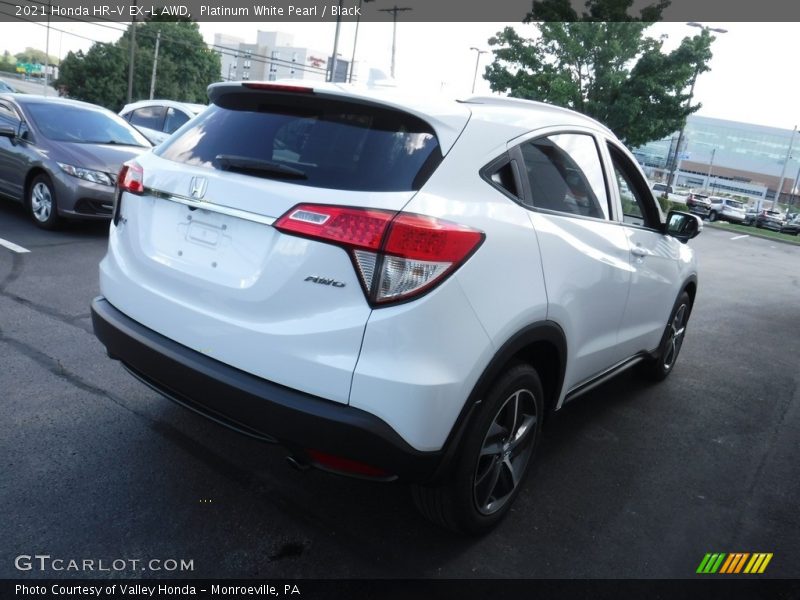 Platinum White Pearl / Black 2021 Honda HR-V EX-L AWD
