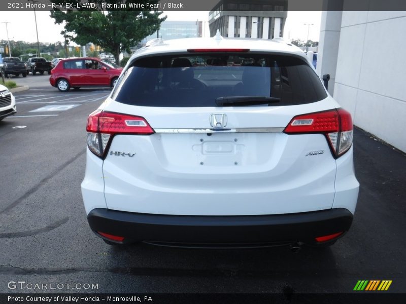 Platinum White Pearl / Black 2021 Honda HR-V EX-L AWD