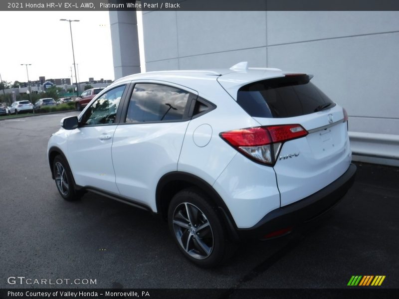 Platinum White Pearl / Black 2021 Honda HR-V EX-L AWD