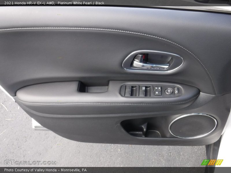 Platinum White Pearl / Black 2021 Honda HR-V EX-L AWD