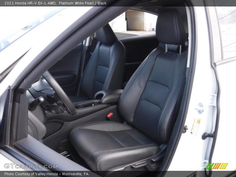 Platinum White Pearl / Black 2021 Honda HR-V EX-L AWD