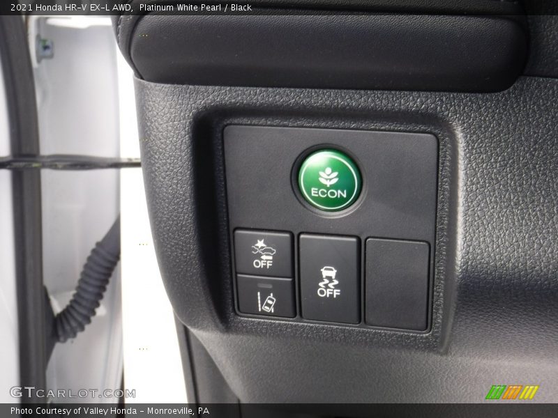 Platinum White Pearl / Black 2021 Honda HR-V EX-L AWD