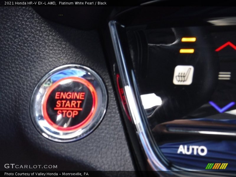 Platinum White Pearl / Black 2021 Honda HR-V EX-L AWD