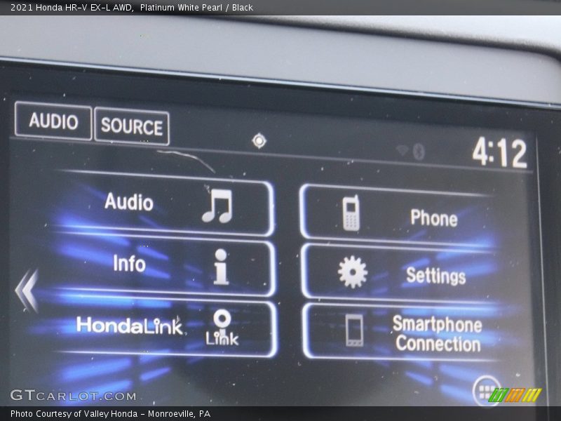 Platinum White Pearl / Black 2021 Honda HR-V EX-L AWD