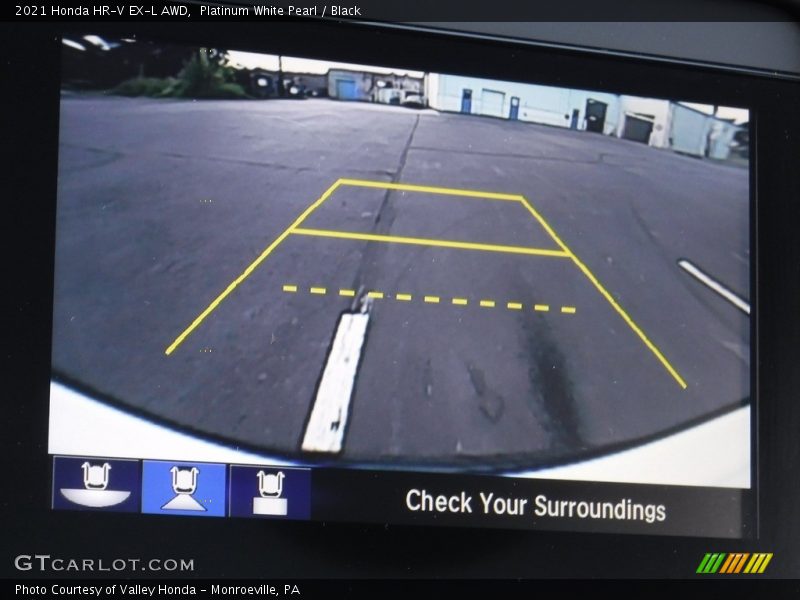 Platinum White Pearl / Black 2021 Honda HR-V EX-L AWD