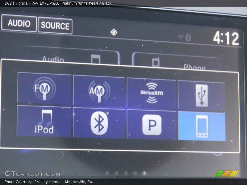 Platinum White Pearl / Black 2021 Honda HR-V EX-L AWD