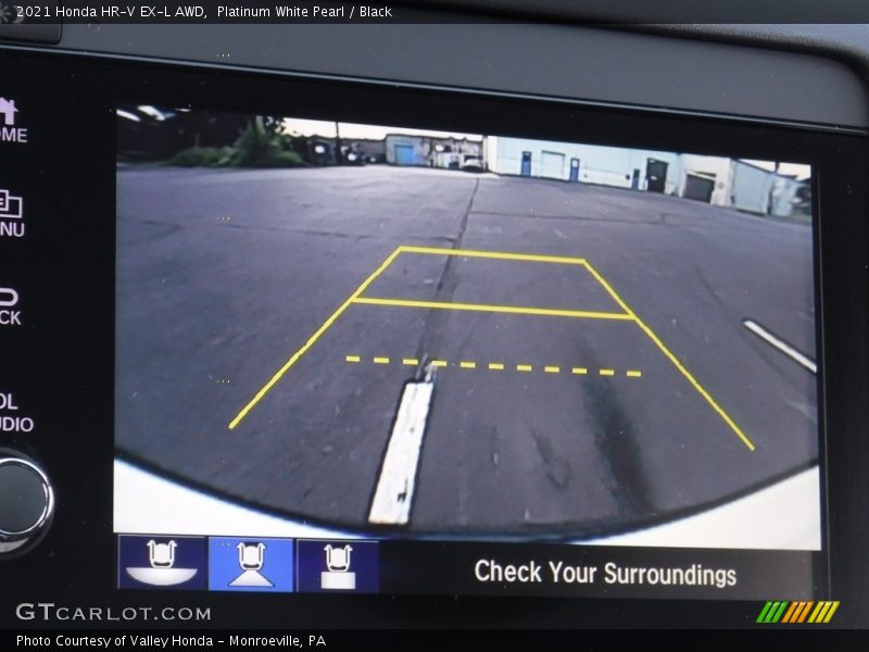 Platinum White Pearl / Black 2021 Honda HR-V EX-L AWD