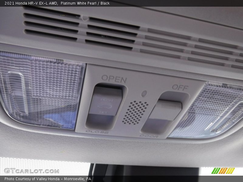 Platinum White Pearl / Black 2021 Honda HR-V EX-L AWD