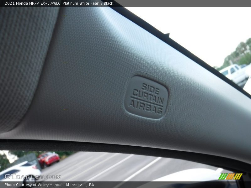 Platinum White Pearl / Black 2021 Honda HR-V EX-L AWD
