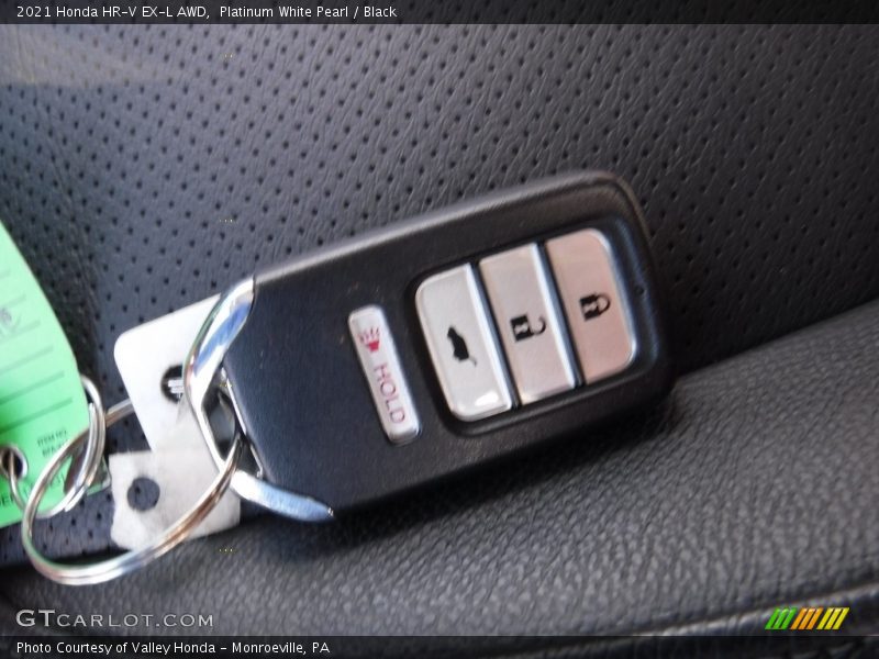Platinum White Pearl / Black 2021 Honda HR-V EX-L AWD