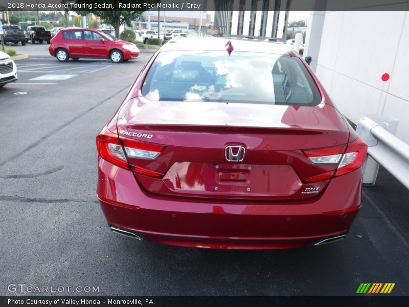 Radiant Red Metallic / Gray 2018 Honda Accord Touring Sedan