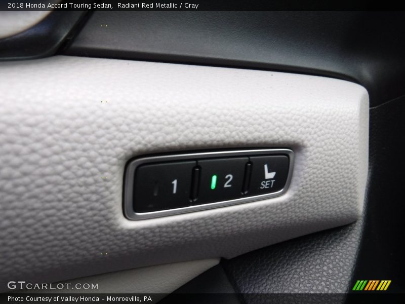 Radiant Red Metallic / Gray 2018 Honda Accord Touring Sedan