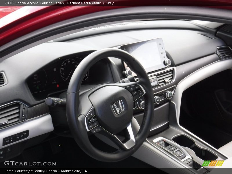 Radiant Red Metallic / Gray 2018 Honda Accord Touring Sedan