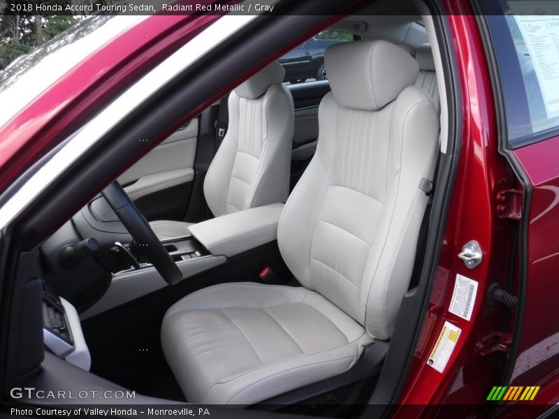 Radiant Red Metallic / Gray 2018 Honda Accord Touring Sedan