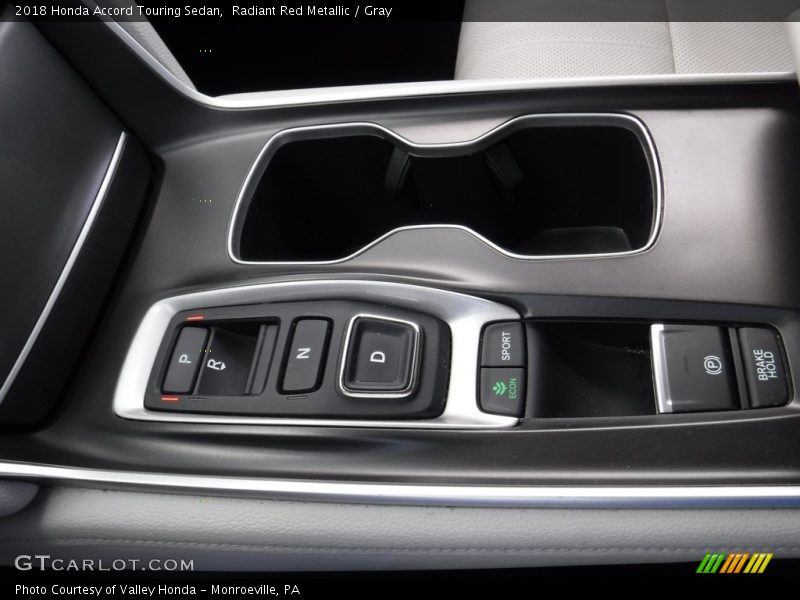 Radiant Red Metallic / Gray 2018 Honda Accord Touring Sedan