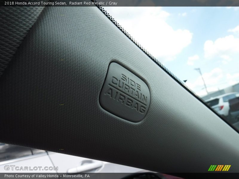 Radiant Red Metallic / Gray 2018 Honda Accord Touring Sedan