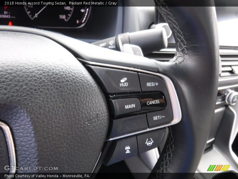 Radiant Red Metallic / Gray 2018 Honda Accord Touring Sedan