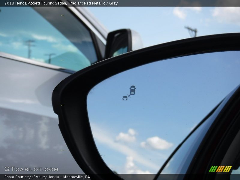 Radiant Red Metallic / Gray 2018 Honda Accord Touring Sedan