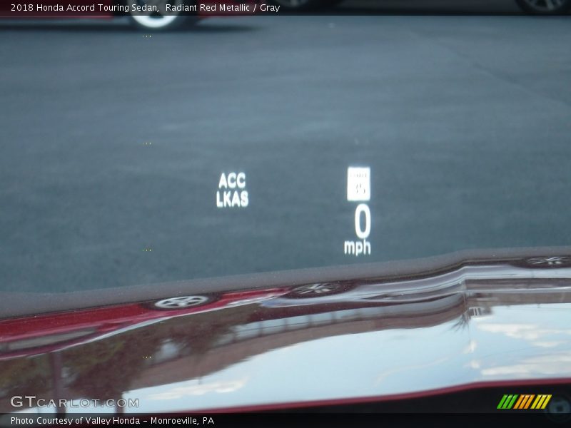 Radiant Red Metallic / Gray 2018 Honda Accord Touring Sedan