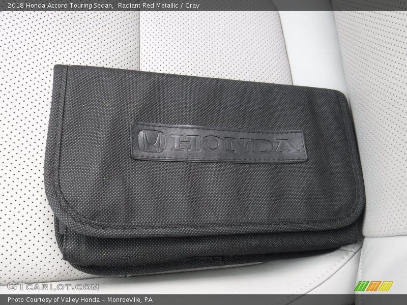 Radiant Red Metallic / Gray 2018 Honda Accord Touring Sedan