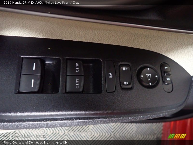 Molten Lava Pearl / Gray 2019 Honda CR-V EX AWD