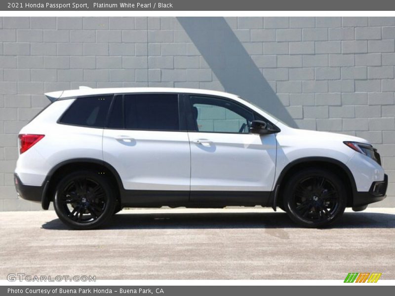 Platinum White Pearl / Black 2021 Honda Passport Sport