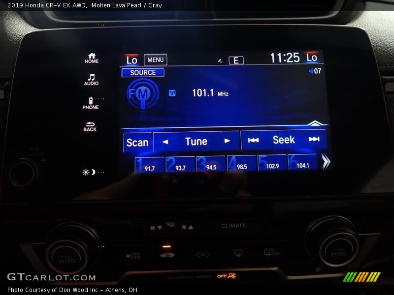Molten Lava Pearl / Gray 2019 Honda CR-V EX AWD
