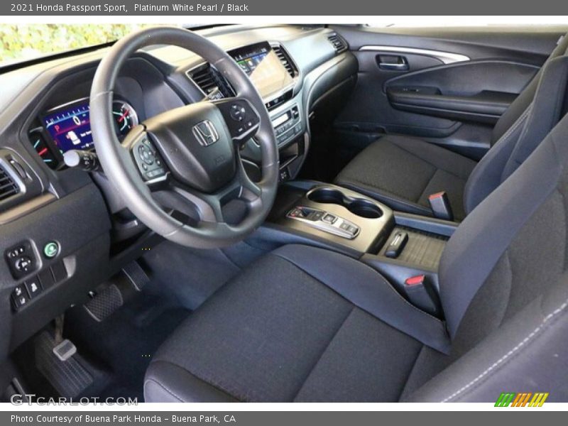 Platinum White Pearl / Black 2021 Honda Passport Sport