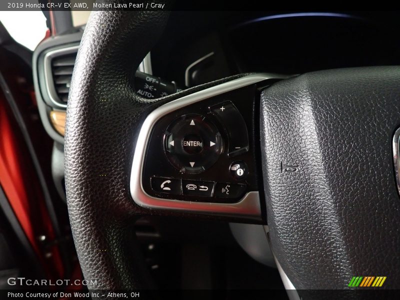Molten Lava Pearl / Gray 2019 Honda CR-V EX AWD