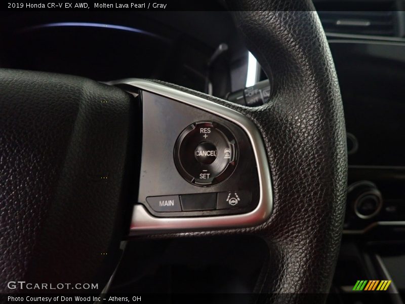 Molten Lava Pearl / Gray 2019 Honda CR-V EX AWD
