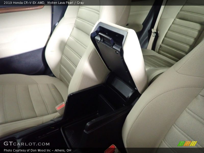 Molten Lava Pearl / Gray 2019 Honda CR-V EX AWD