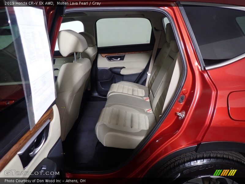 Molten Lava Pearl / Gray 2019 Honda CR-V EX AWD
