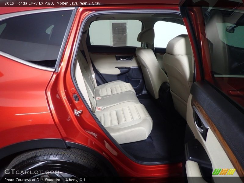 Molten Lava Pearl / Gray 2019 Honda CR-V EX AWD