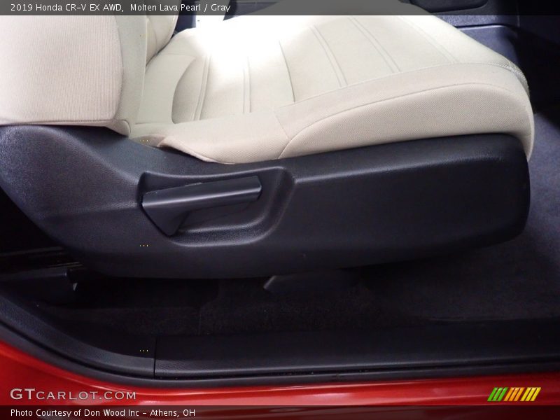 Molten Lava Pearl / Gray 2019 Honda CR-V EX AWD