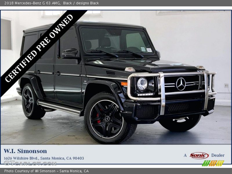 Black / designo Black 2018 Mercedes-Benz G 63 AMG