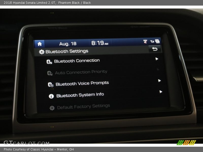 Phantom Black / Black 2018 Hyundai Sonata Limited 2.0T