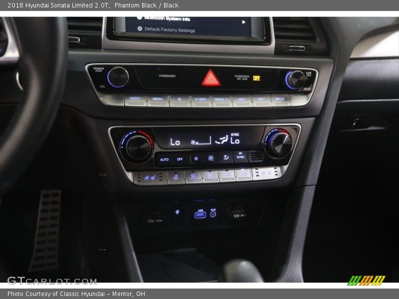 Phantom Black / Black 2018 Hyundai Sonata Limited 2.0T