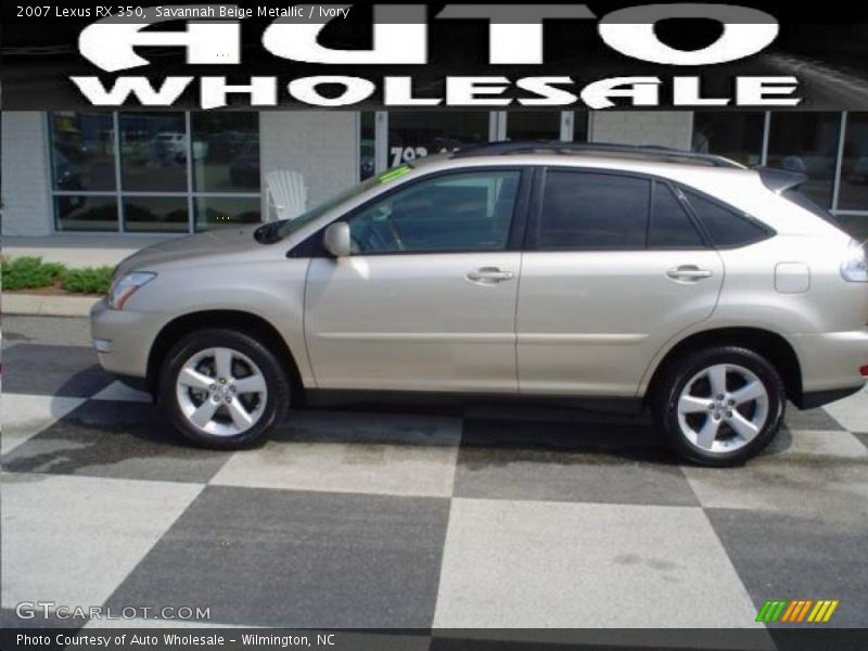 Savannah Beige Metallic / Ivory 2007 Lexus RX 350