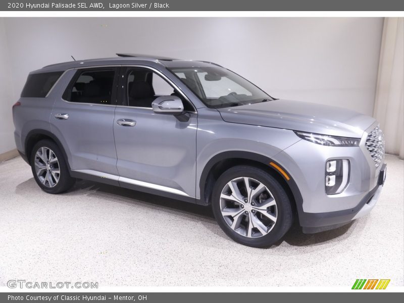 Lagoon Silver / Black 2020 Hyundai Palisade SEL AWD