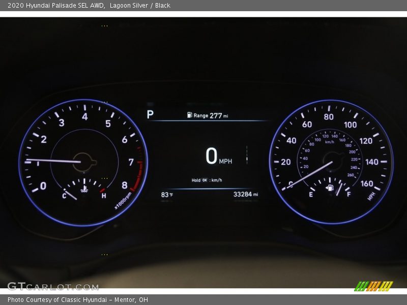 Lagoon Silver / Black 2020 Hyundai Palisade SEL AWD