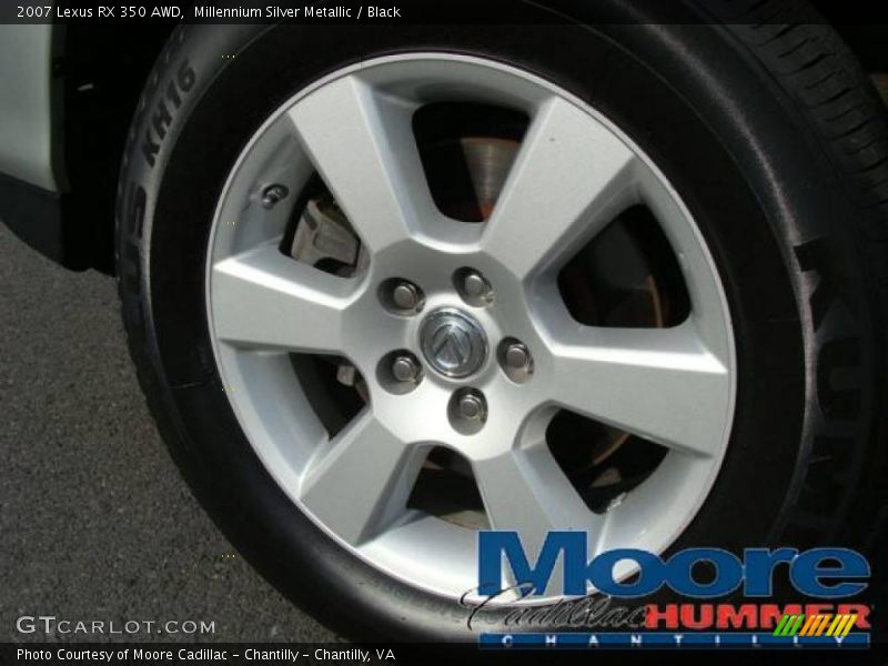 Millennium Silver Metallic / Black 2007 Lexus RX 350 AWD