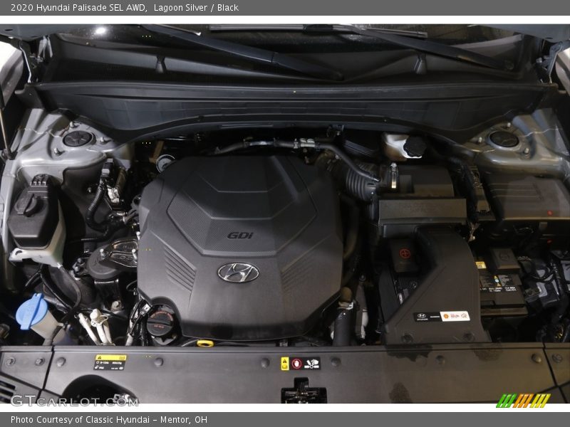 Lagoon Silver / Black 2020 Hyundai Palisade SEL AWD