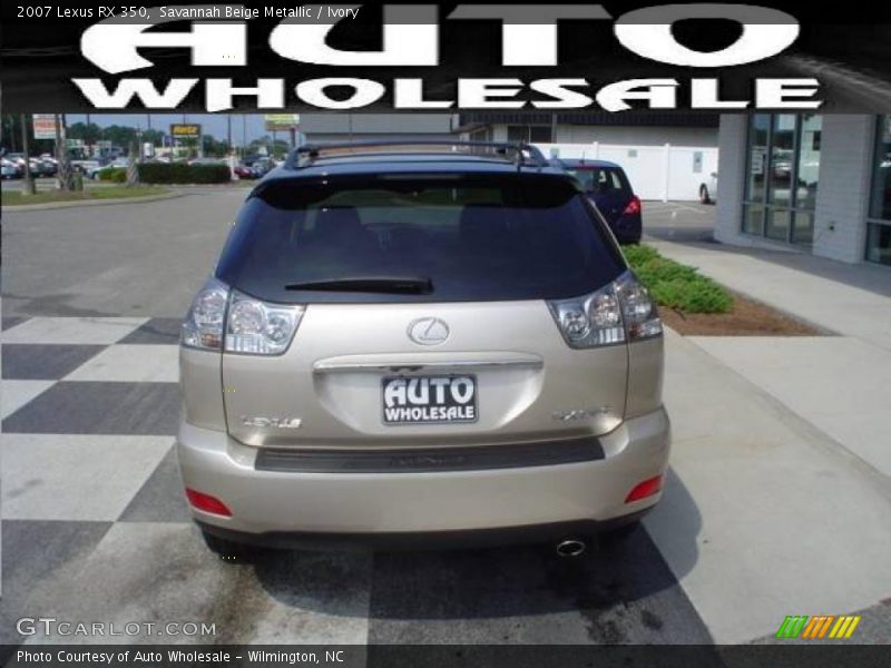 Savannah Beige Metallic / Ivory 2007 Lexus RX 350